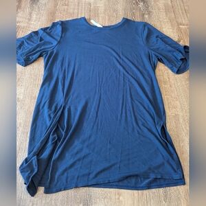 Fabletics dark blue xs leggings t with side slits